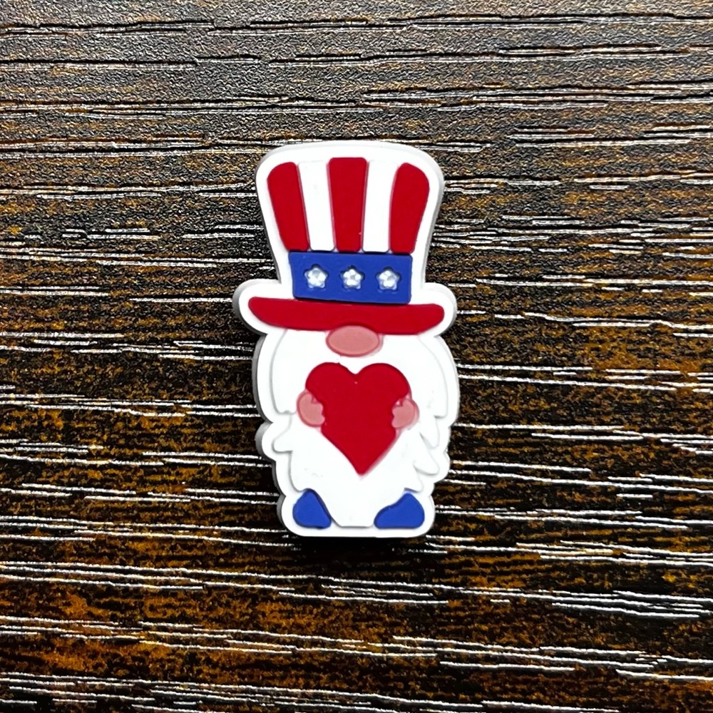 Patriotic Gnomes Croc Charms